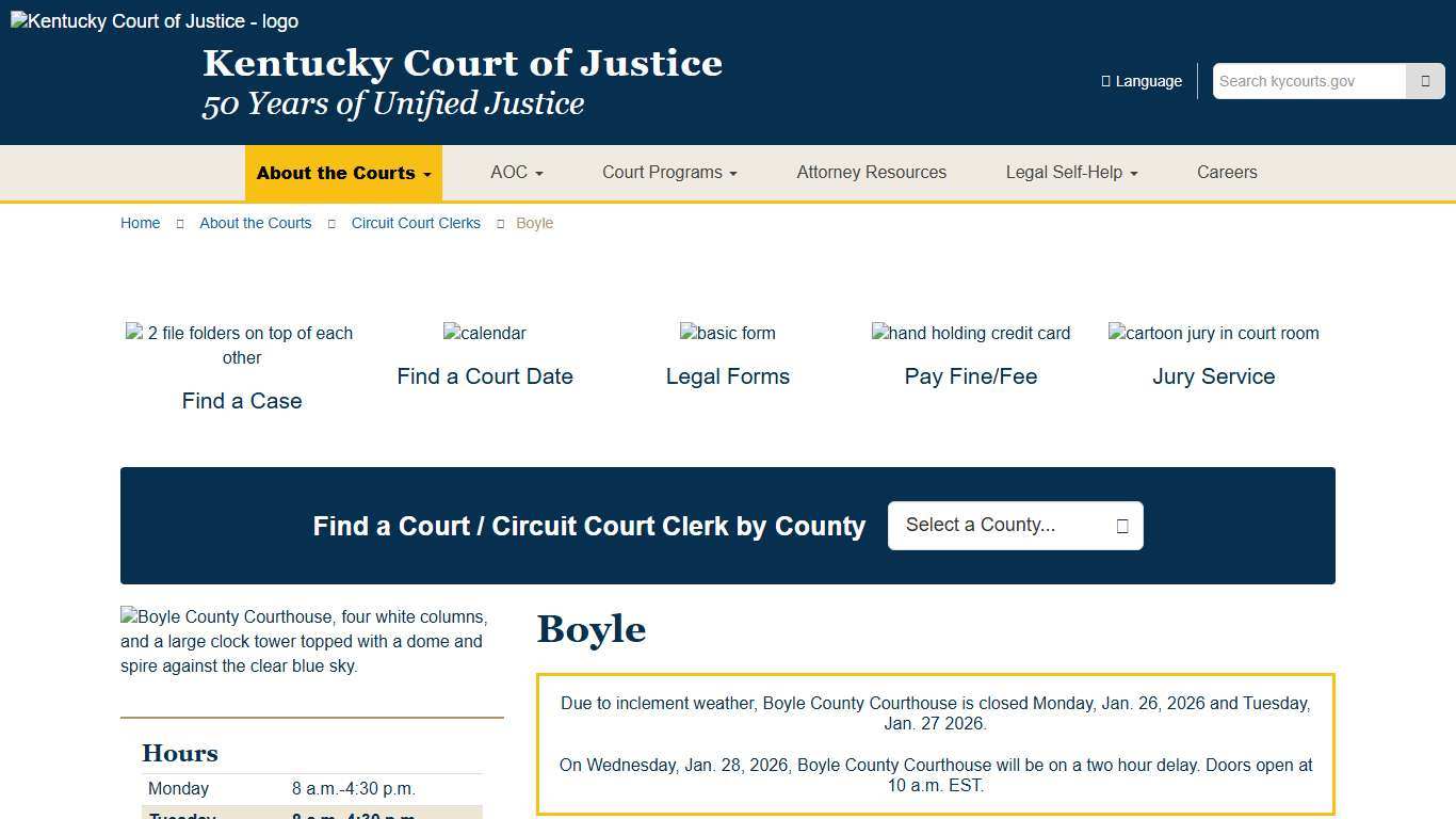 Boyle - Kentucky Court of Justice