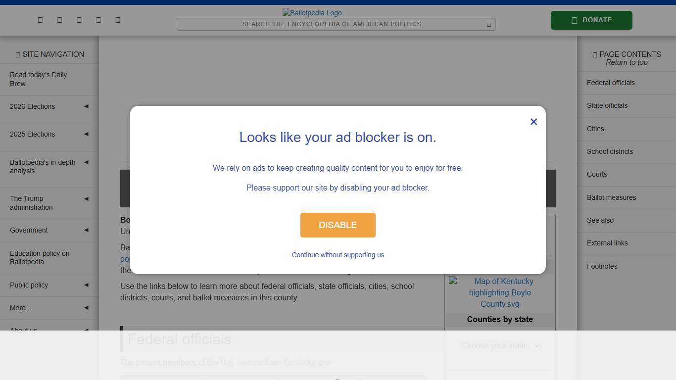 Boyle County, Kentucky - Ballotpedia